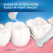 Load image into Gallery viewer, Oral-B Glide Floss Picks sliding between teeth in tight spaces.