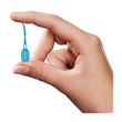 Load image into Gallery viewer, Hand holding TePe EasyPick™ Blue toothpick, size M/L, for easy interdental cleaning.