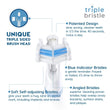 Load image into Gallery viewer, Triple Bristle Original Sonic Rechargeable Toothbrush with unique triple-sided brush head and patented design.