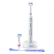Load image into Gallery viewer, Triple Bristle Original Sonic Rechargeable Toothbrush with three-sided brush heads, handle, charging base, and tongue cleaner.