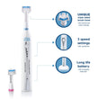 Load image into Gallery viewer, Triple Bristle Original Sonic Rechargeable Toothbrush with 3-sided brush head, 3-speed settings, and long-life battery.