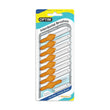Load image into Gallery viewer, Pack of orange interdental brushes with Icon branding on a white background
