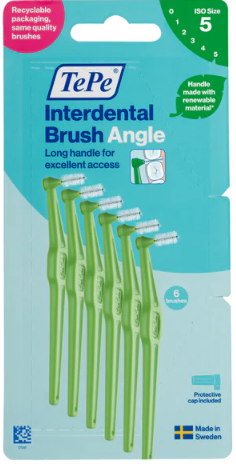 TePe Angle Interdental Brushes, Pack of 6