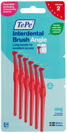 TePe Angle Interdental Brushes, Pack of 6