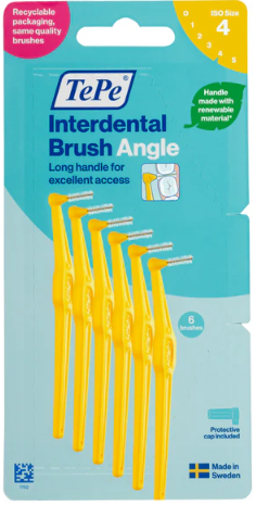 TePe Angle Interdental Brushes, Pack of 6