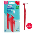 Load image into Gallery viewer, Red ISO size 2 Tepe interdental brush angle packaging and brush on white background
