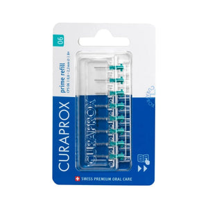 Curaprox CPS Prime Refill Pack size 06 pack of 8 replacement brushes