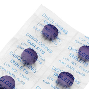 TePe Plaqsearch Disclosing Tablets pack showing tablets for plaque detection.