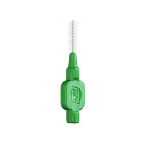 TePe Interdental Brush with flexible neck in green color for effective plaque removal.